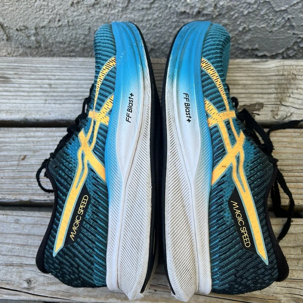 Asics Shoes Men Size 7.5 Magic Speed 2 1011B443-400 Sneakers Blue Running